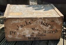 19th Century Rare Original J&J. Colman’s Mustard Starch WOODEN Advertising Crate