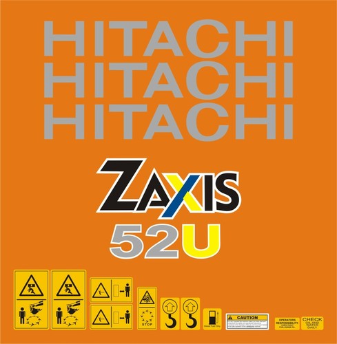 Hitachi zaxis 52u mini digger - hitachi,