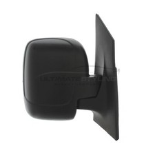 Citroen Dispatch 2007-> Door Wing Mirror Manual Cable Black Drivers Side Right