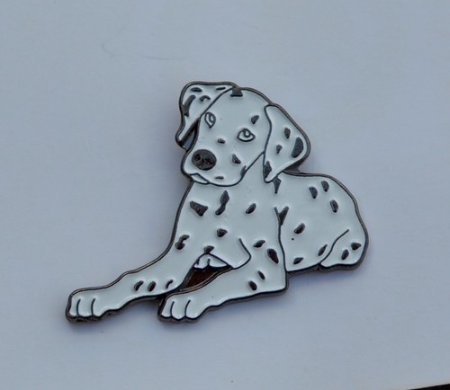 Dalmatian quality enamel pin - dalmatian,