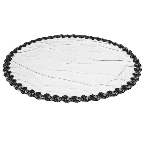 Black wedding veil - black,