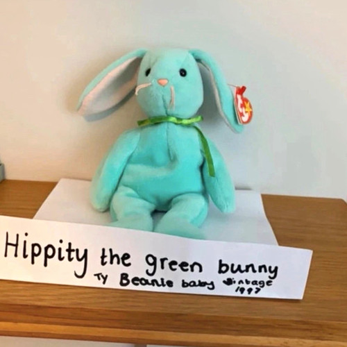 Beanie babies hippity green - beanie,
