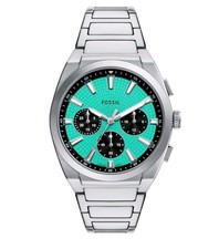 Fossil Everett Men's Chronograph Stainless Steel Bracelet Watch BNIB RRP £199