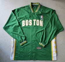 VINTAGE BOSTON CELTICS TRACK JACKET XL HARDWOOD CLASSICS NBA