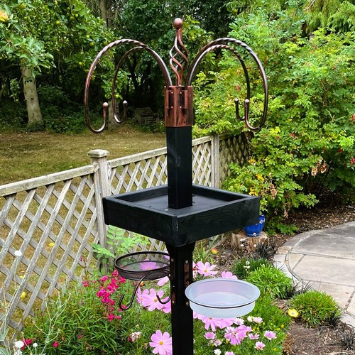 Wood garden bird feeding - garden,