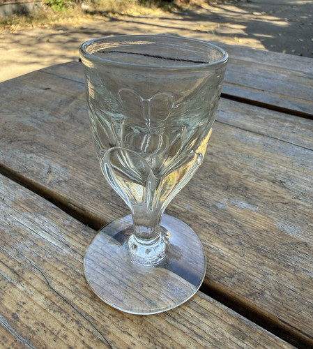 Antique regency glass ale - glass,