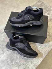 Triple Black Chanel CC Runners