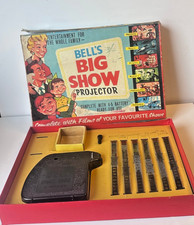 Bell’s Toy Big Show Projector With 6 Film Slides 1950s vintage picture show