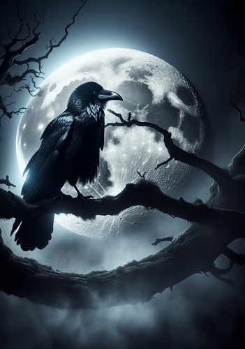 Gothic landscape wall - gothic, art
