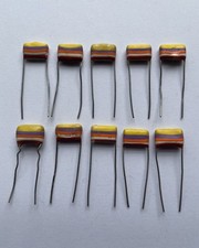 10x Mullard Tropical Fish Capacitors 47nf 10% 250v Vintage NOS (3)
