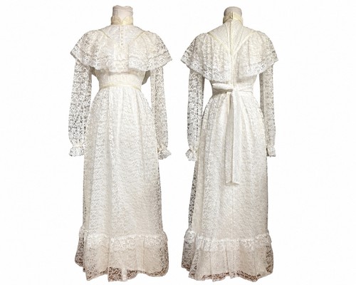 Vintage 1970s union made - made, lace