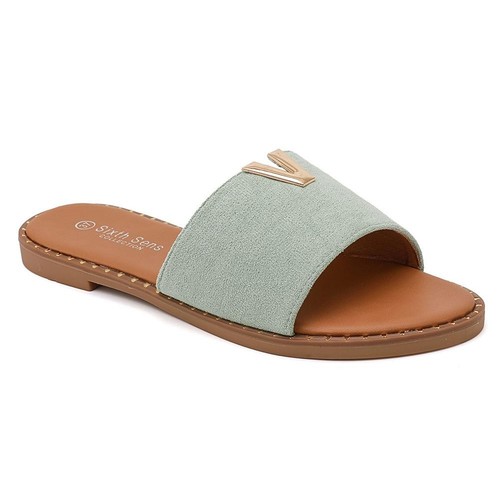 Ladies summer sliders mules - ladies,