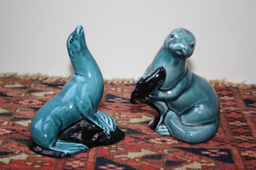 Poole pottery seal blue glaze - poole,