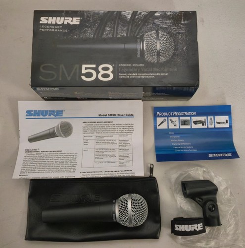 Boxed shure sm58 microphone - boxed,