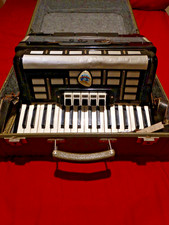 Vintage Galotta 1909 72 Bass Accordion + Case - German - Hohner - 13kg