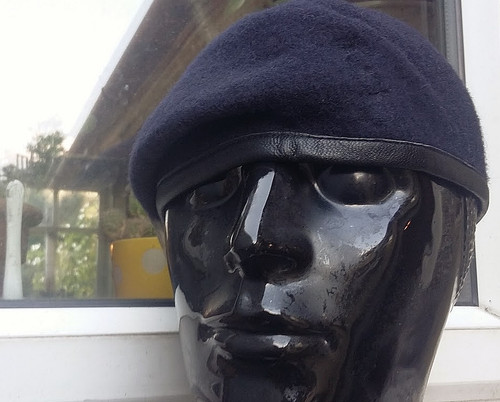 Dark navy blue - navy, beret