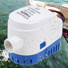 12V 1100GPH Marine Automatic Submersible Bilge Pump Auto Float Switch Internal