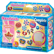 Aquabeads Sparkly Accessory Art & Craft Bead Kit Set 300 Beads New Childrens Toy