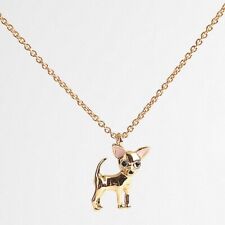 Kate Spade New York Haute Stuff Chihuahua Dog Long 32" Pendant Necklace