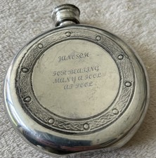 English pewter vintage hip - pewter,