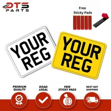 11x8 Square Rear Yellow Number