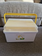 Original Vintage Mothercare Carrying Baby Changing Box/Nappy Box Storage Jungle 