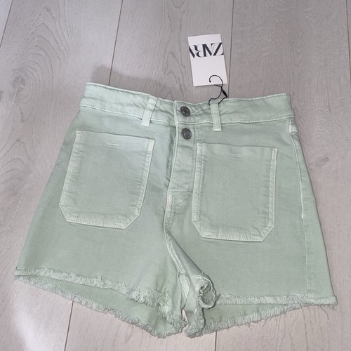 Zara girls mint green denim - zara,