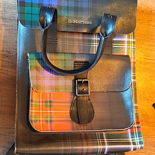 Martens leather tartan - dr.,