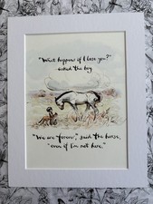 ALWAYS REMEMBER BOY MOLE FOX HORSE AND STORM WE ARE FOREVER MACKESY MOUNTED PAGE