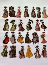 50 Victorian Lady Stickers