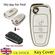 For Ford Focus Galaxy S-Max Transit TPU Remote Car Key Case Fob Cover 3 Button