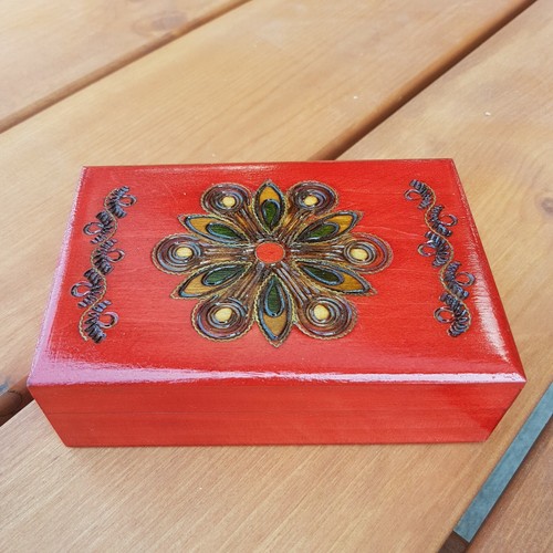 Wooden jewellery box - wooden,