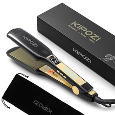 KIPOZI Professional Hair Straighteners Wide Salon Fast Hair Styler Dual Voltage