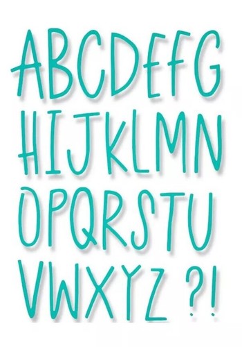 Sizzix delicate letters - sizzix,
