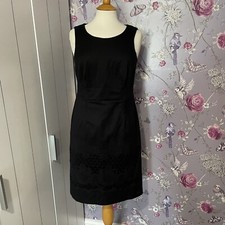 PEPPERBERRY - GORGEOUS BLACK SLIM SHIFT DRESS - UK 10 RC REALLY CURVY VGC