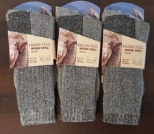 12 Pairs Men's Merino Wool Socks Outdoor Walking Work Boot Thermal Socks UK 6-11