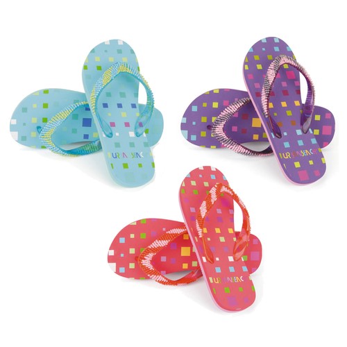 Girls block flip flops - block,