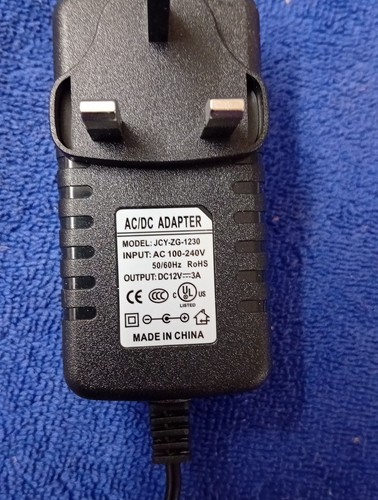 12v uk plug - /3a, power