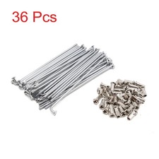 36pcs Silver Tone 4mm Thread