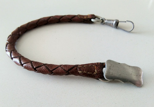 Vintage plaited brown leather - vintage,
