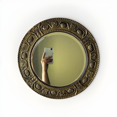 Round wall mirror med vtg - wall,
