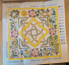 Ehrman Tapestry Needlepoint Canvas Only KNOT GARDEN by Lucinda Ganderton UNUSED