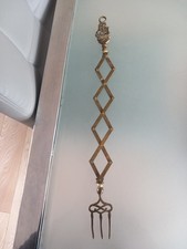 Vintage Brass Extending Toasting Fork Expandable 10" To 20.5" Ship Handle.