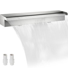 VEVOR Waterfall Blade Pool Fountain Stainless Steel Spillway Garden Koi Pond