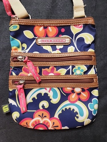 Lily bloom navy floral - lily,