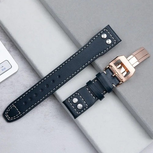 Genuine leather strap for iwc - leather,