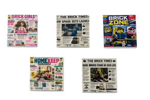 Lego printed tile magazine - lego,
