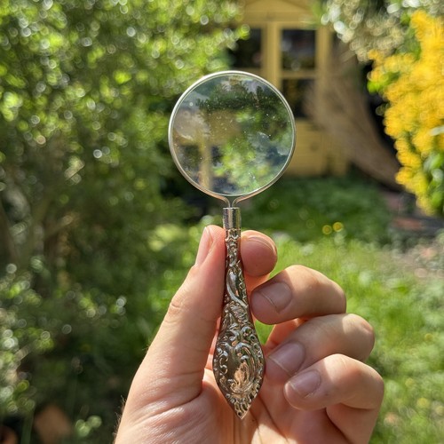 Vintage ornate silver tone - ornate,