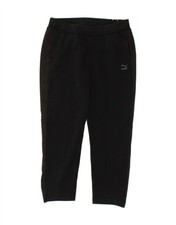 PUMA Womens Tracksuit Trousers UK 14 Large Black Polyester BV64
