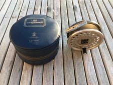Hardy Bros Marquis Salmon No 1 Vintage Fly Fishing Reel plus Blue Pouch
